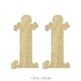 KD229 Dekoratif "İ" Harfi Ahşap Boyanabilir Obje